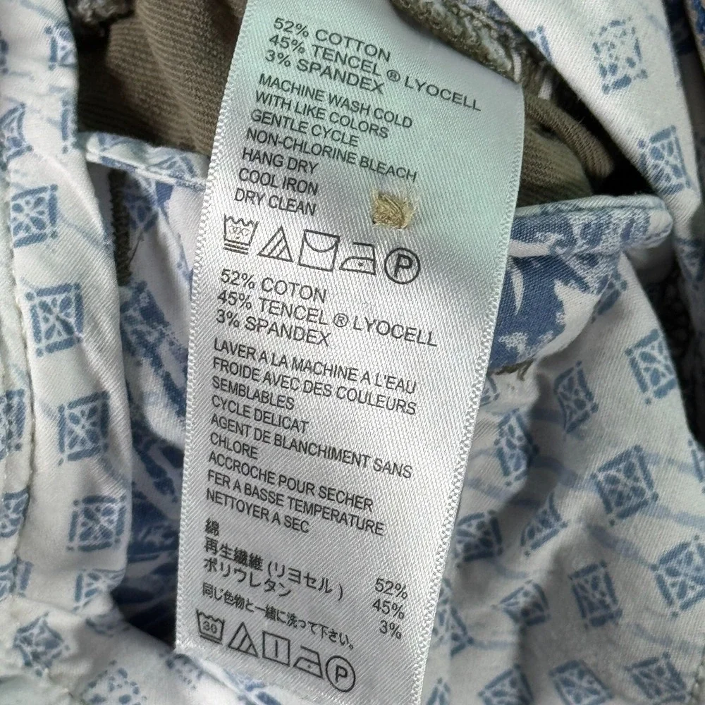 Tommy Bahama‎ Chino Shorts Mens 30 Green Solid Comfort Preppy Beach 8